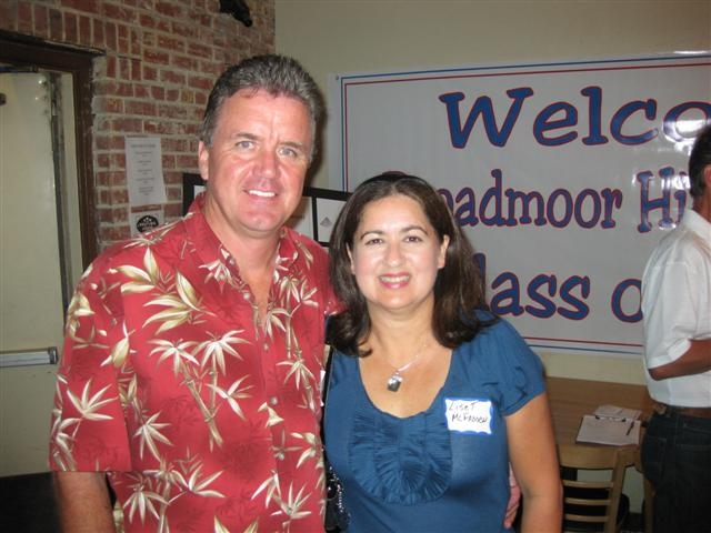 Doug McFadden with his wife.