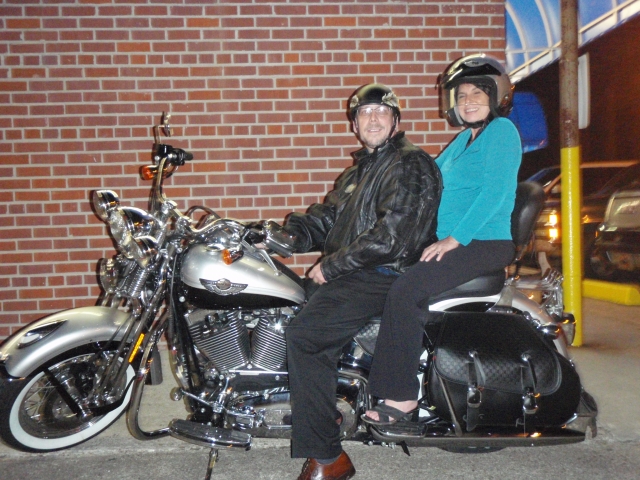 Mimi Monica arrived via Harley to the Pastime on Friday night.